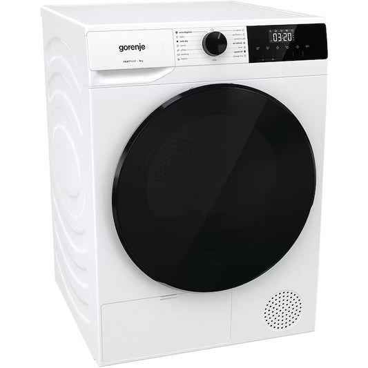 Ruhaszárító Gorenje DHNA92, 9 kg, A++ osztály, hőszivattyú, 15 program, fehér