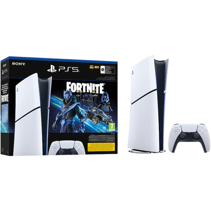 PlayStation 5 Digital Edition (PS5) Slim konzol, 1 TB SSD, D-váz, Fortnite Cobalt Star digitális csomag