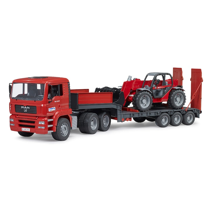 Bruder - Man TGA teherautó Manitou MLT 633 teleszkópos rakodóval, 1:16