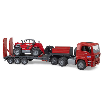 Bruder - Man TGA teherautó Manitou MLT 633 teleszkópos rakodóval, 1:16