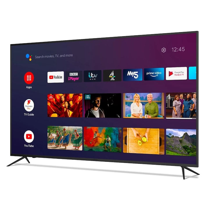 ILIKE 43 inch FHD Smart LED Android Televízió, 109 cm Full HD Okos TV, 1920*1080 DLED kijelző, Android rendszer, DOLBY Audio, 100V~240V, 3D Deinterlacing, Netflix, youtube